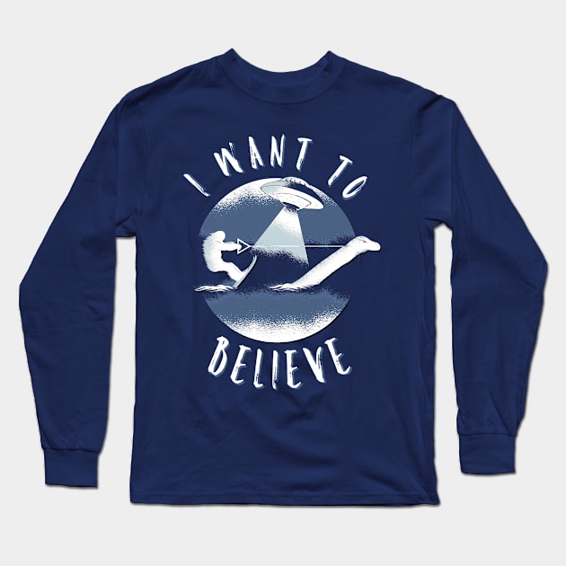 I want to believe Long Sleeve T-Shirt by Spearhead Ink